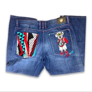 Coogi Retro Jeans Koala Bear Colorful Pocket 44x35